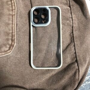 Silver and Black Phone Case